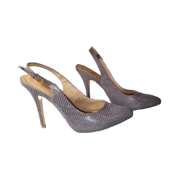 Riverberry GREY SLING BACK PUMPS - Picture 2 of 5